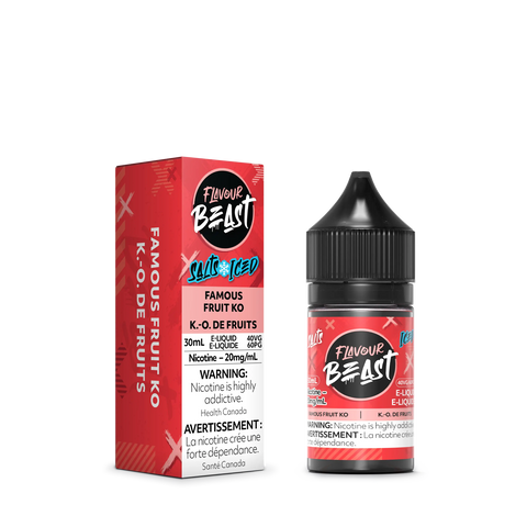 Flavour Beast Nic Salt *ONLINE CLEARANCE SALES ONLY* Pacific Smoke 10mg / Famous Fruit KO 19.99  Vape Cloud