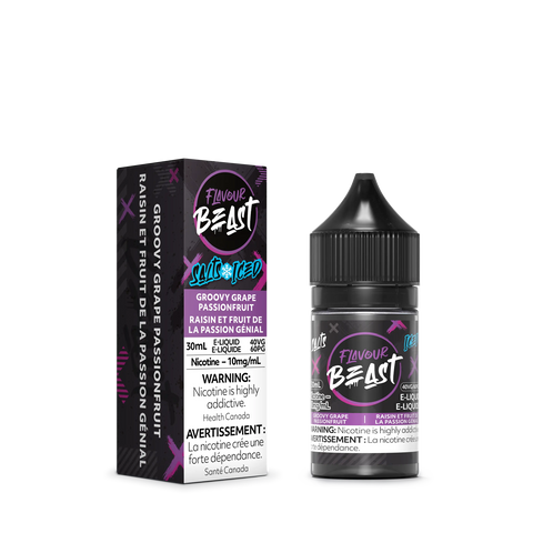 Flavour Beast Nic Salt *ONLINE CLEARANCE SALES ONLY* Pacific Smoke 10mg / Groovy Grape Passionfruit 19.99  Vape Cloud