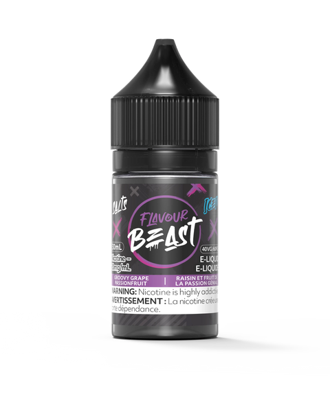 Flavour Beast Nic Salt 30mL | Vape Cloud Canada - Vape Cloud 10mg ON Tax / Groovy Grape Passionfruit Iced