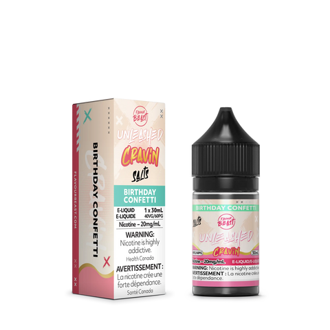 Flavour Beast Cravin' Nic Salt - (30ml)| Vape Cloud Canada Pacific Smoke 20mg ON Tax / Birthday Confetti 33.99  Vape Cloud