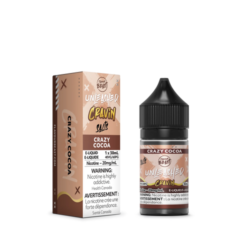 Flavour Beast Cravin' Nic Salt - (30ml)| Vape Cloud Canada Pacific Smoke 20mg ON Tax / Crazy Cocoa 33.99  Vape Cloud