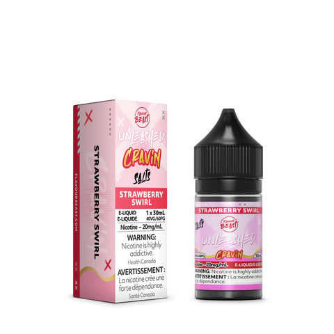 Flavour Beast Cravin' Nic Salt - (30ml)| Vape Cloud Canada Pacific Smoke 20mg ON Tax / Strawberry Swirl 33.99  Vape Cloud