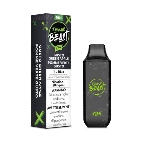 Flavour Beast Flow Disposables Pacific Smoke 20mg ON Tax / Gusto Green Apple 34.99  Vape Cloud