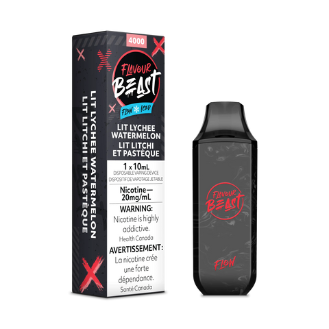 Flavour Beast Flow Disposables Pacific Smoke 20mg ON Tax / Lit Lychee Watermelon Iced 34.99  Vape Cloud