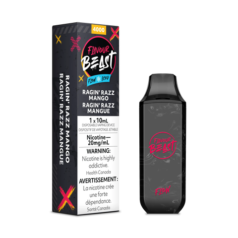 Flavour Beast Flow Disposables Pacific Smoke 20mg ON Tax / Ragin' Razz Mango Iced 34.99  Vape Cloud