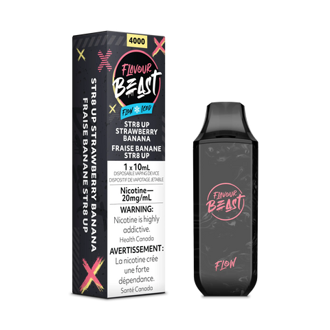 Flavour Beast Flow Disposables Pacific Smoke 20mg ON Tax / STR8 Up Strawberry Banana Iced 34.99  Vape Cloud