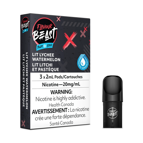 Flavour Beast S Pod | Vape Cloud Canada Pacific Smoke 20mg ON Tax / Lit Lychee Watermelon Iced 22.00  Vape Cloud