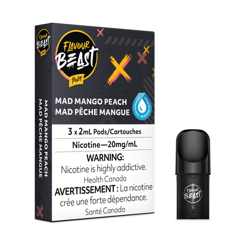 Flavour Beast S Pod | Vape Cloud Canada Pacific Smoke 20mg ON Tax / Mad Mango Peach 22.00  Vape Cloud