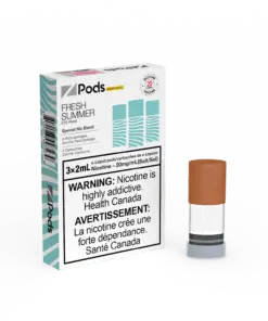 Z Land Z Pods pre-filled vape pods with fresh summer flavor, shown in a clear image highlighting the sleek design and vibrant colors.