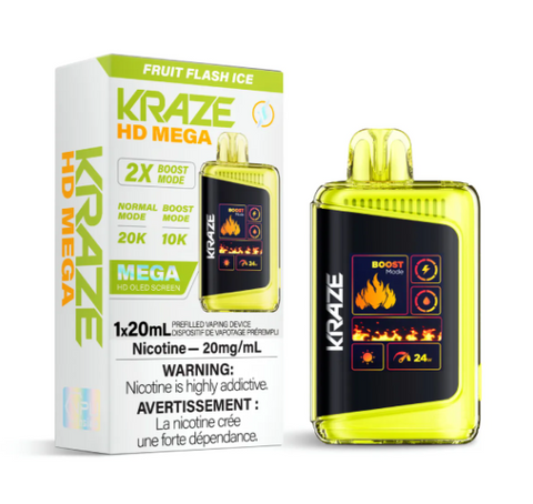 Kraze HD Mega 20k - Fruit Flash Ice | Vape Cloud Canada