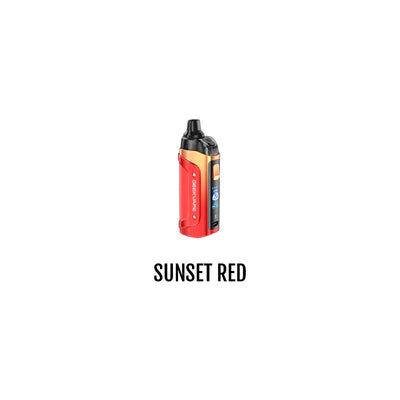 Valor GEEKVAPE Boost 3 vaporizer starter kit in Sunset Red with compact design and adjustable airflow.