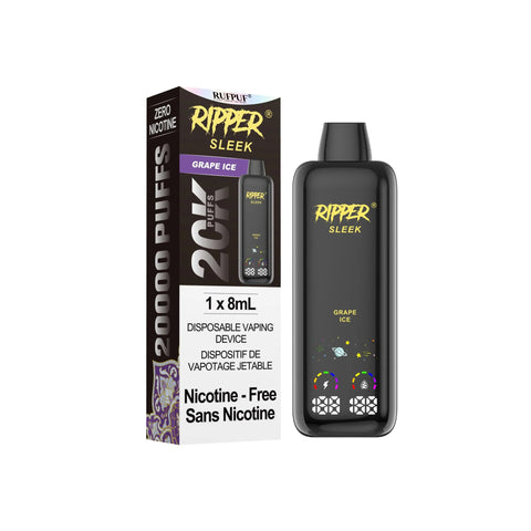 Ripper SLEEK Zero Nic Disposable (20k Puff) 0 mg | Vape Cloud Canada Ripper SLEEK Zero Nic Disposable (20k Puff) 0 mg | Vape Cloud Canada