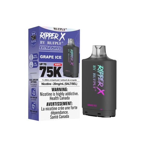Ripper X 75k Pods | Vape Cloud Canada GCore Grape Ice 38.99  Vape Cloud