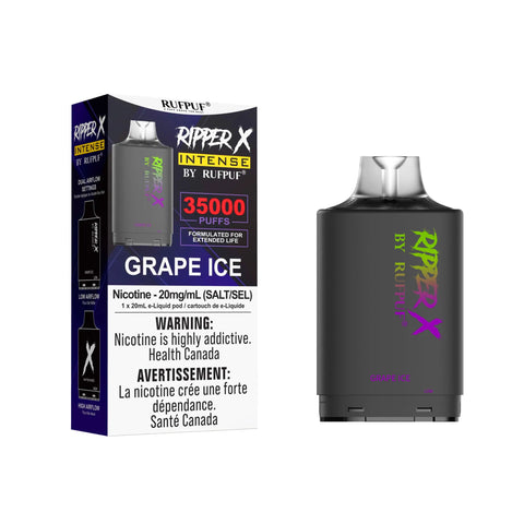 RIPPER X 35K Pods - 20mg GCore Grape-Ice 30.99  Vape Cloud