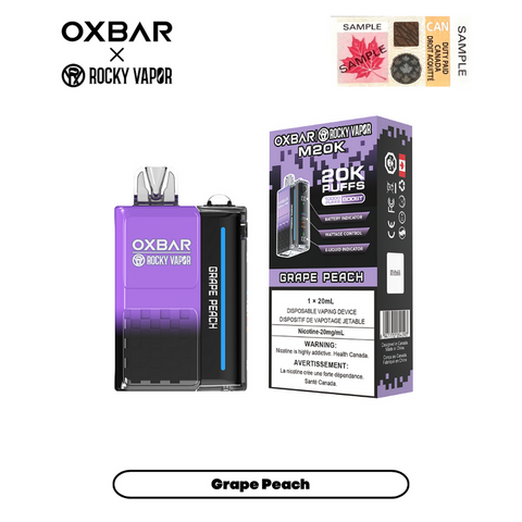 OxBar M20K - Grape Peach | Vape Cloud Canada