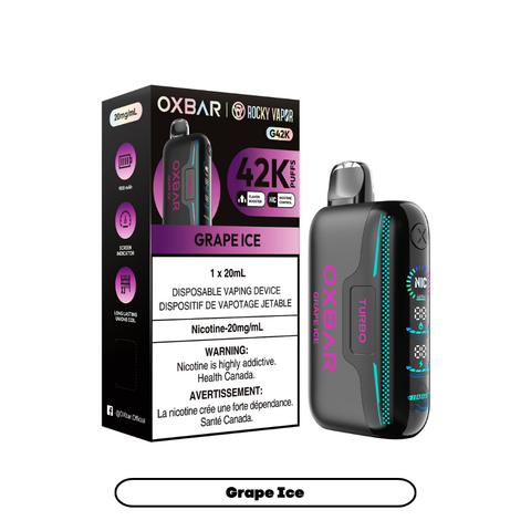 Rocky Vapor Oxbar G42K | Vape Cloud Canada Nimbus Distro 20mg ON Tax / Grape Ice 41.99  Vape Cloud