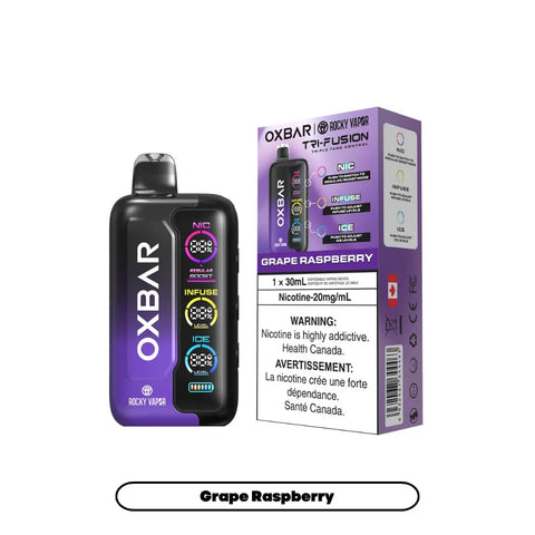 Oxbar Tri Fusion | Vape Cloud Canada Vape Cloud Grape Raspberry 44.99  Vape Cloud