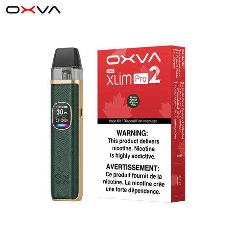 Oxva Slim Pro Pod Kit 2 | Vape Cloud Canada Nimbus Distro Green Python 35.00  Vape Cloud