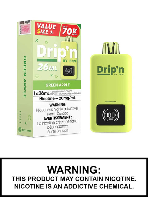 Drip'n by Envi 26ml Disposable Pacific Smoke Green-Apple 42.99  Vape Cloud