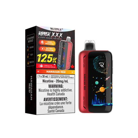 Ripper XXX 125K GCore Hawaiian Red 44.00  Vape Cloud