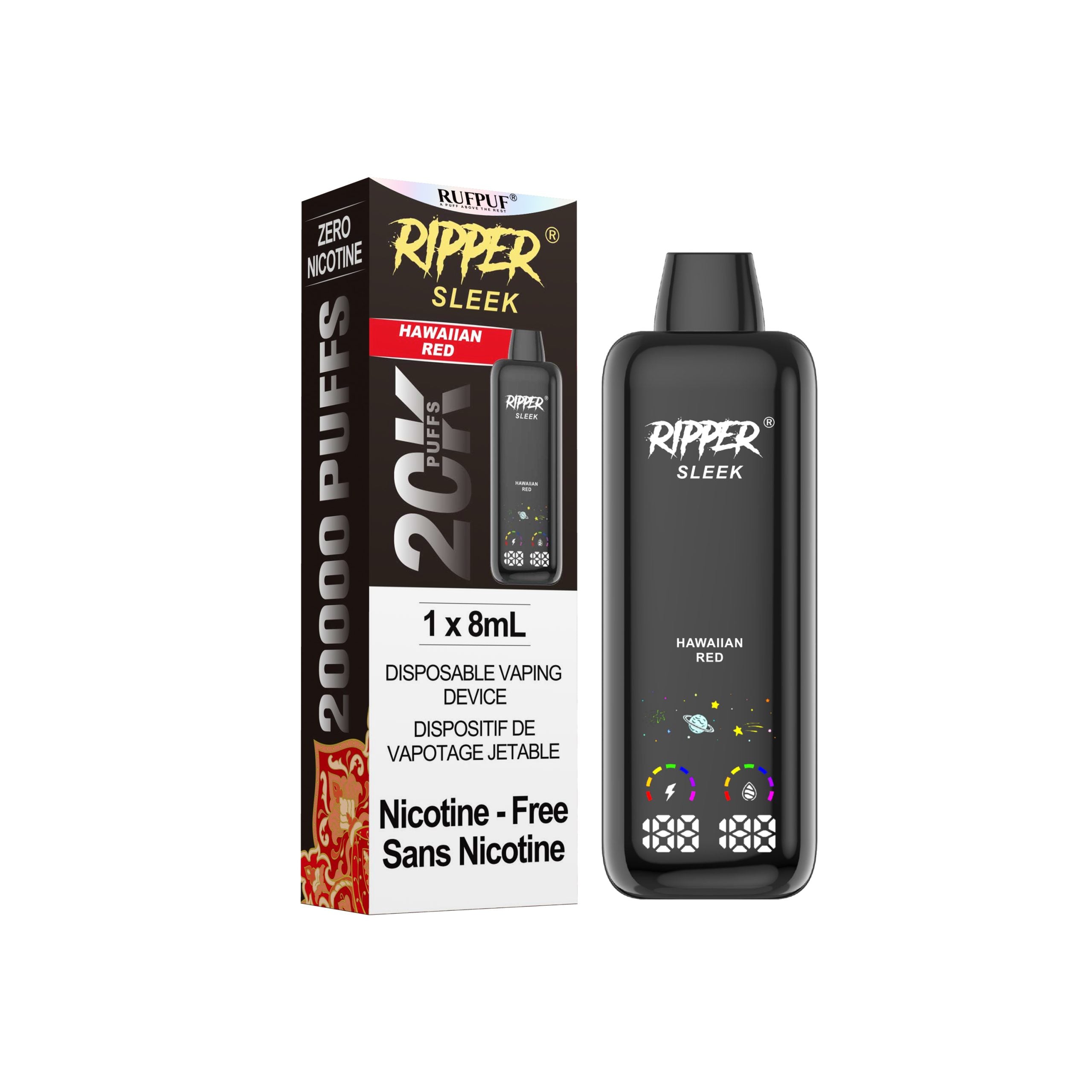 Ripper SLEEK Zero Nic Disposable (20k Puff) 0 mg | Vape Cloud Canada Ripper SLEEK Zero Nic Disposable (20k Puff) 0 mg | Vape Cloud Canada