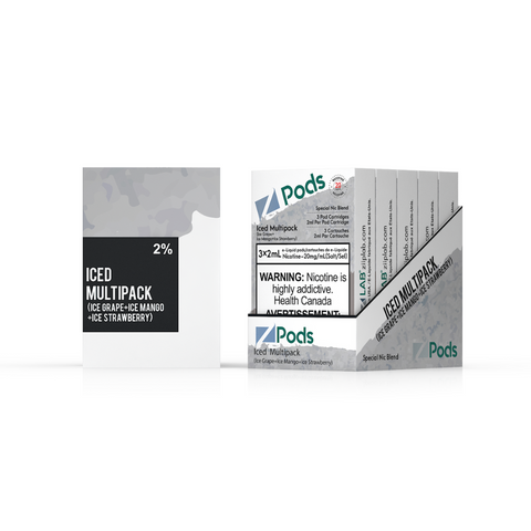 Z Pods  | Vape Cloud Canada Z Land 20mg ON Tax / Iced Multipack 20.99  Vape Cloud