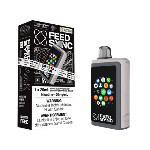 FEED SYNC 25k | Vape Cloud Canada Smoke Arsenal 20mg ON Tax / Crystal Clear 40.50  Vape Cloud