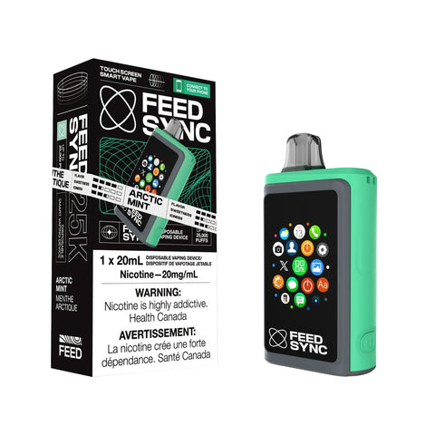 FEED SYNC 25k | Vape Cloud Canada Smoke Arsenal 20mg ON Tax / Arctic Mint 40.50  Vape Cloud