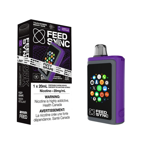 FEED SYNC 25k | Vape Cloud Canada Smoke Arsenal 20mg ON Tax / Fizzy Grape 40.50  Vape Cloud