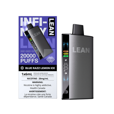 Infinity Lean 20K Disposable Vape Smoke Arsenal Blue Razz Lemon Ice 30.50  Vape Cloud