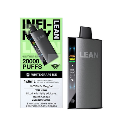 Infinity Lean 20K Disposable Vape Smoke Arsenal White Grape Ice 30.50  Vape Cloud