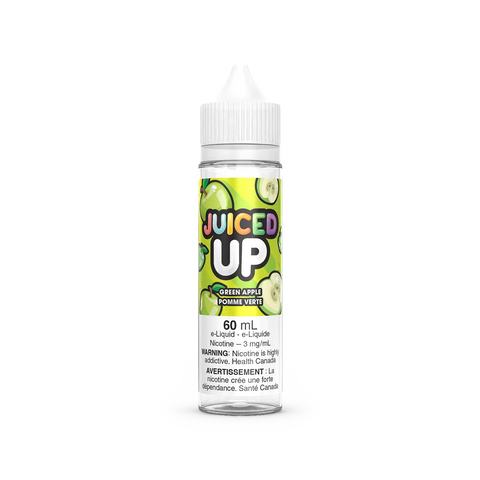 Juiced Up Nic Salt and Freebase Vape Juice Collection Valor 60ml / 3mg ON Tax / Green Apple 47.50  Vape Cloud