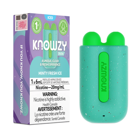 Knowzy Duo6 - Minty Fresh Ice | Vape Cloud Canada