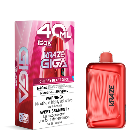 Kraze Giga 40ML Disposable Vape | 150,000 Puffs
