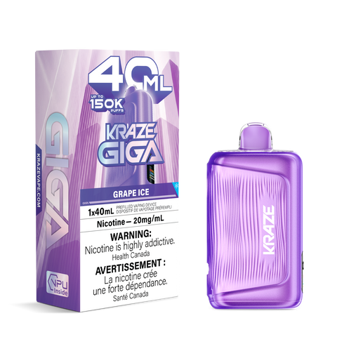 Kraze Giga 40ML Disposable Vape | 150,000 Puffs
