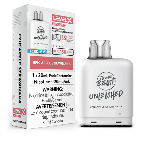 Level X Boost - Flavour Beast Unleashed - Vape Cloud Canada Pacific Smoke 20mg ON Tax / Epic Apple Strawnana Iced 31.99  Vape Cloud