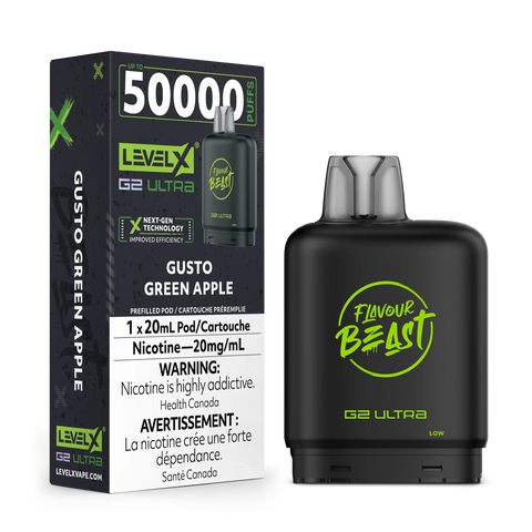 Level X G2 Ultra - Flavour Beast | Vape Cloud Canada Pacific Smoke 20mg ON Tax / Gusto Green Apple 34.99  Vape Cloud