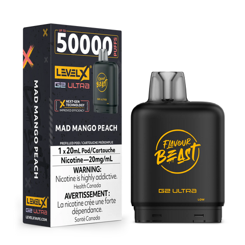 Level X G2 Ultra - Flavour Beast | Vape Cloud Canada Pacific Smoke 20mg ON Tax / Mad Mango Peach 34.99  Vape Cloud