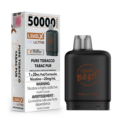 Level X G2 Ultra - Flavour Beast | Vape Cloud Canada Pacific Smoke 20mg ON Tax / Pure Tobacco 34.99  Vape Cloud