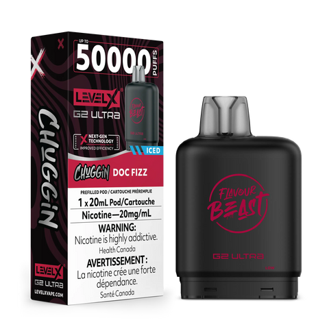 Level X G2 Ultra - Flavour Beast | Vape Cloud Canada Pacific Smoke 20mg ON Tax / (Chuggin') Doc Fizz (ICED) 34.99  Vape Cloud