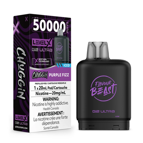 Level X G2 Ultra - Flavour Beast | Vape Cloud Canada Pacific Smoke 20mg ON Tax / (Chuggin') Purple Fizz (ICED) 34.99  Vape Cloud