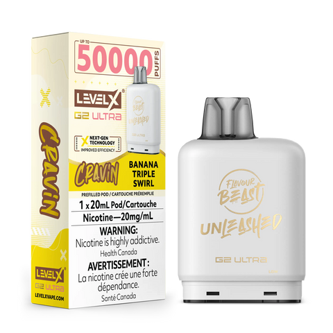 Level X G2 Ultra Flavour Beast Unleashed / Drip'n | Vape Cloud Canada Pacific Smoke 20mg ON Tax / Cravin' Banana Triple Swirl 34.99  Vape Cloud
