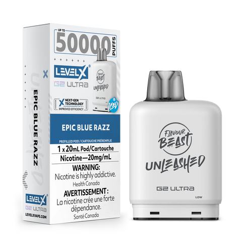 Level X G2 Ultra Flavour Beast Unleashed / Drip'n | Vape Cloud Canada Pacific Smoke 20mg ON Tax / Epic Blue Razz Iced 34.99  Vape Cloud