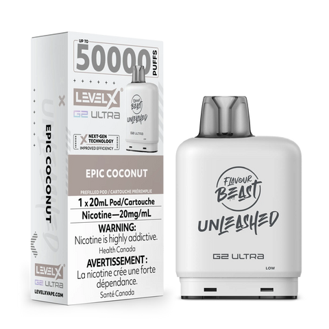 Level X G2 Ultra Flavour Beast Unleashed / Drip'n | Vape Cloud Canada Pacific Smoke 20mg ON Tax / Epic Coconut 34.99  Vape Cloud