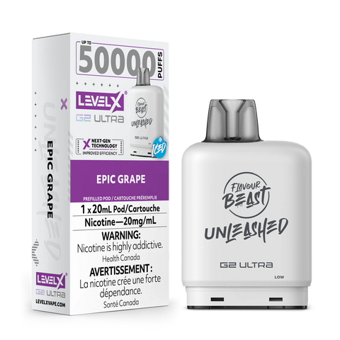 Level X G2 Ultra Flavour Beast Unleashed / Drip'n | Vape Cloud Canada Pacific Smoke 20mg ON Tax / Epic Grape Iced 34.99  Vape Cloud