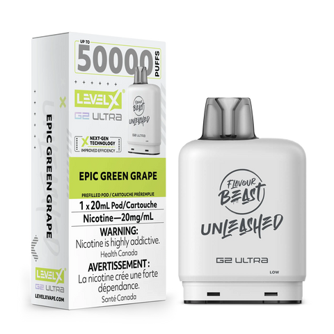 Level X G2 Ultra Flavour Beast Unleashed / Drip'n | Vape Cloud Canada Pacific Smoke 20mg ON Tax / Epic Green Grape 34.99  Vape Cloud