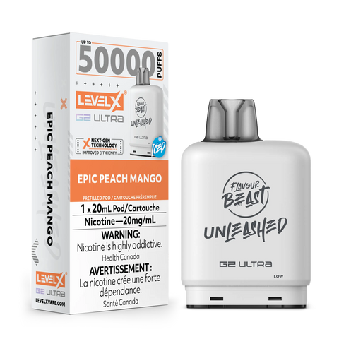 Level X G2 Ultra Flavour Beast Unleashed / Drip'n | Vape Cloud Canada Pacific Smoke 20mg ON Tax / Epic Peach Mango Iced 34.99  Vape Cloud