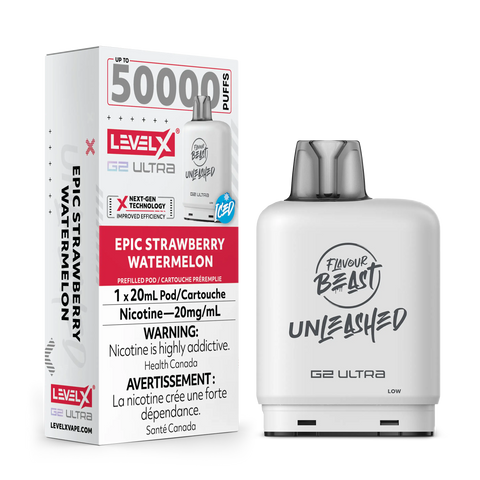 Level X G2 Ultra Flavour Beast Unleashed / Drip'n | Vape Cloud Canada Pacific Smoke 20mg ON Tax / Epic Strawberry Watermelon Iced 34.99  Vape Cloud