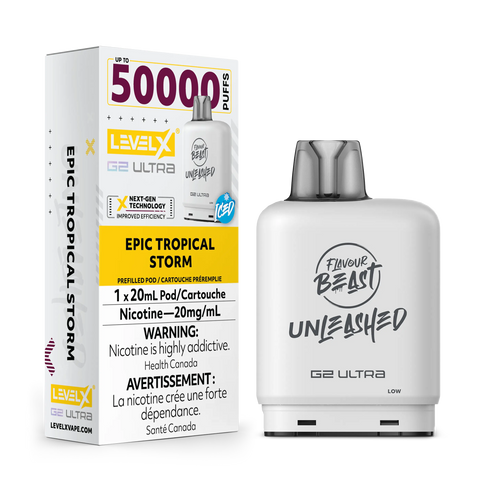 Level X G2 Ultra Flavour Beast Unleashed / Drip'n | Vape Cloud Canada Pacific Smoke 20mg ON Tax / Epic Tropical Storm Iced 34.99  Vape Cloud
