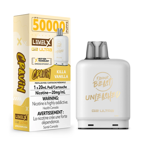 Level X G2 Ultra Flavour Beast Unleashed / Drip'n | Vape Cloud Canada Pacific Smoke 20mg ON Tax / Cravin' Killa Vanilla 34.99  Vape Cloud